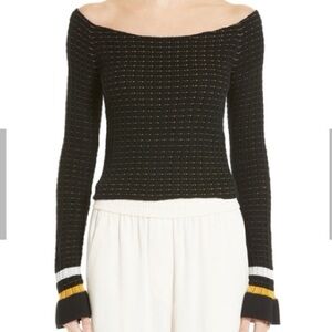 3.1 Philip Lim Kint Pelpum Sleeves Crop Top